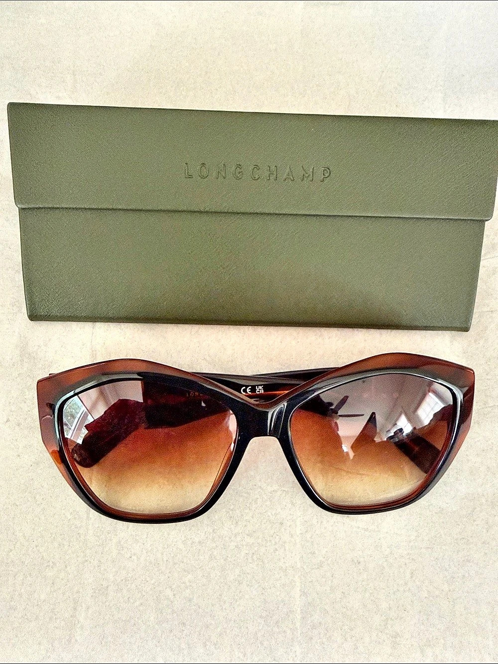 LONGCHAMP LO718S Cat Eye Sunglasses Brown